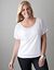 Sheer stripe top by Lane Bryant