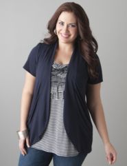 Layered ruffled top by Lane Bryant