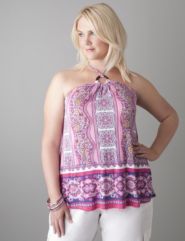 Paisley halter top by Lane Bryant