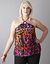 Leopard print dressy halter top by Lane Bryant