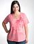 Palm print burnout tee by Lane Bryant