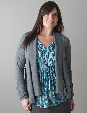 Plus Size Draped Cardigan by Lane Bryant