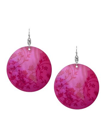 Floral shell earrings by Lane Bryant