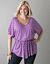 Chevron stripe peplum tunic by Lane Bryant