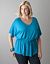 Drawstring peplum tunic by Lane Bryant