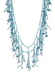 Seed bead long necklace