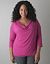 Draped neck top by Lane Bryant