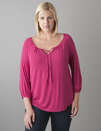 Plus Size Keyhole Top by Lane Bryant