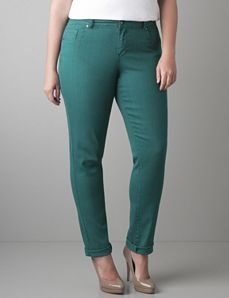 Skinny denim jegging by Lane Bryant
