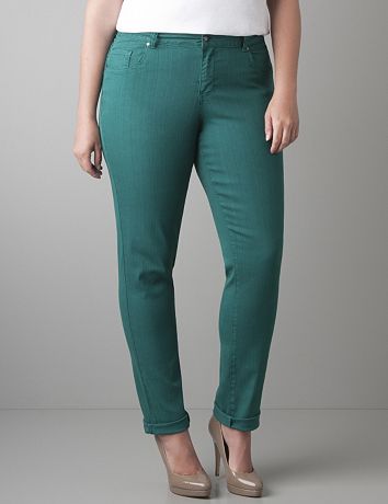Skinny denim jegging by Lane Bryant