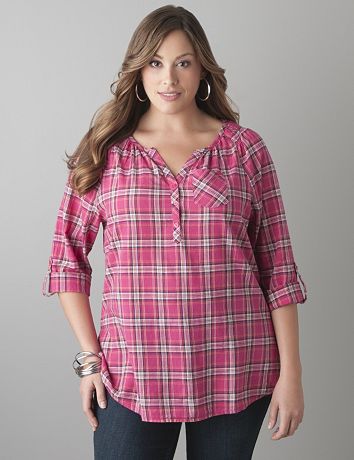 Plaid tunic by Lane Bryant
