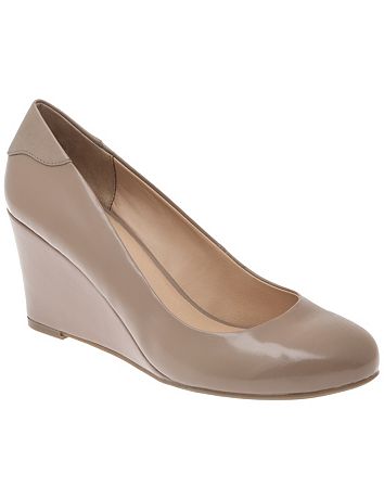 Patent wedge heel by Lane Bryant