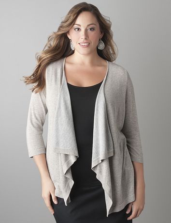 Sparkle stripe cardigan by Lane Bryant