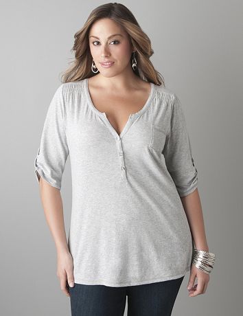 Henley top by Lane Bryant