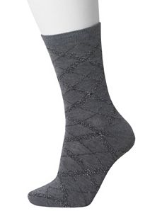 Argyle & solid 2-pair sock duo by Lane Bryant