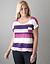Drawstring hem dolman tee by Lane Bryant