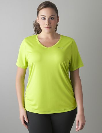 Ruched logo tee by Reebok