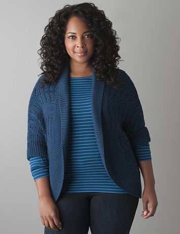 Plus size cocoon sweater by Lane Bryant
