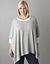 Scoop neck poncho by Lane Bryant