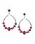 Faceted bead hoop earrings by Lane Bryant