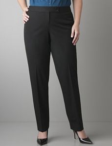 Smart Stretch straight leg pant by Lane Bryant