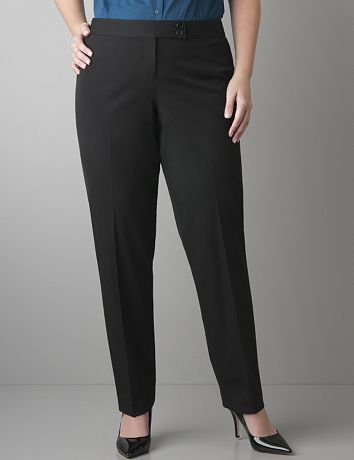 Smart Stretch straight leg pant by Lane Bryant