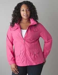 Plus Size Packable Nylon Jacket by Lane Bryant