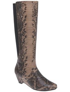 Snakeskin wedge boot by Lane Bryant