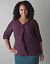 Ruffled front blouse by Lane Bryant