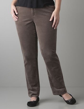 Straight leg corduroy Pant by Lane Bryant