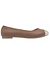 Cap toe ballet flat by Lane Bryant