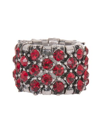Rhinestone band stretch ring by Lane Bryant