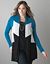 Colorblock knit overpiece by Lane Bryant