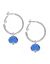 Mini hoop earrings with bead by Lane Bryant