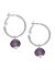 Mini hoop earrings with bead by Lane Bryant