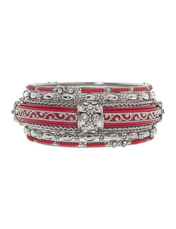 Cubic zirconium 6 row bangle bracelet set by Lane Bryant