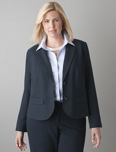 Banded waist jacket by Lane Bryant