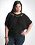 Plus Size Dolman Wedge Sweater