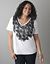 Studded lace print tee by Lane Bryant