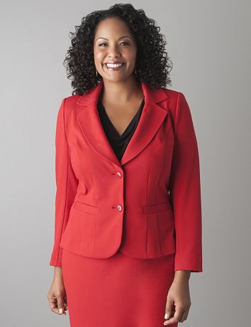 Plus Size Ponte Knit Jacket by Lane Bryant