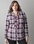 Ruffled plaid shirt by Lane Bryant