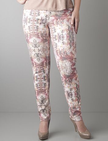 Plus Size Floral Skinny Jean by Lane Bryant