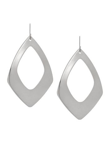 Modern cutout teardrop earrings by Lane Bryant