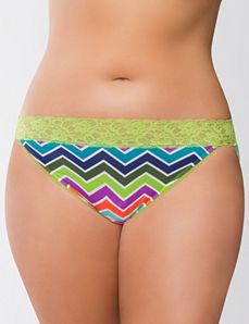 Sassy lace waist cotton string bikini