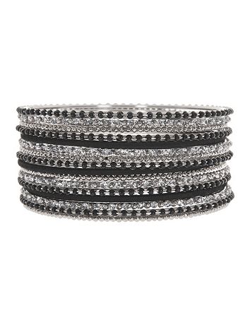 Thread and bead bangle bracelet set by Lane Bryant