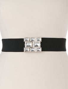 Plus Size Rhinestone Stretch Belt by Lane Bryant