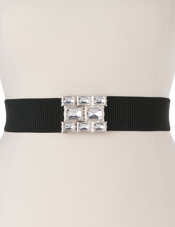 Plus Size Rhinestone Stretch Belt by Lane Bryant
