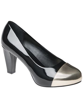 Patent Heel with Cap Toe by Lane Bryant