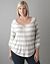 Plus Size Striped Peasant Top by Lane Bryant