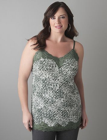 Plus Size Swirl Cami by Lane Bryant
